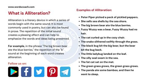 Alliteration: Definition, Usage & Examples - Word Coach