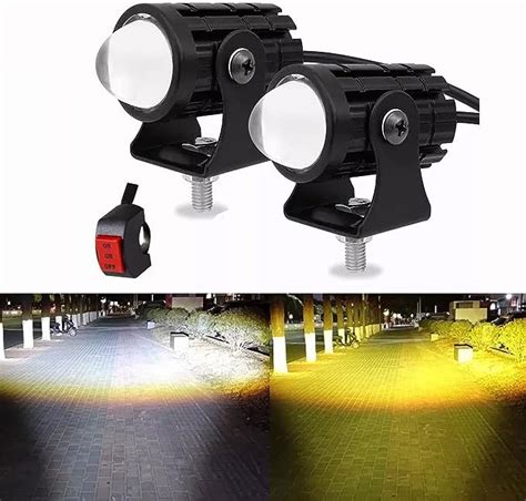 W Luces De Conducci N De Motocicleta Bakeway Luces Antiniebla Moto