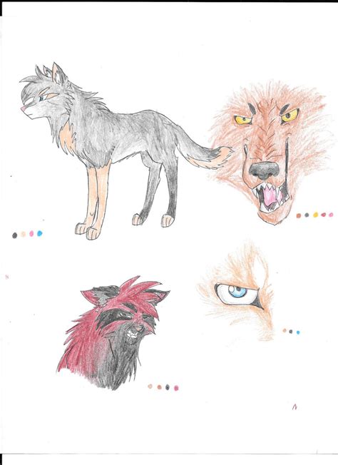 Colored Pencil Drawings- Wolves by WolFkId27 on deviantART