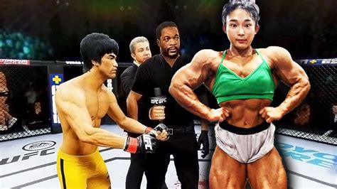 UFC 4 Bruce Lee Vs Korean Body Girl EA Sports UFC 4 YouTube