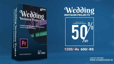 Download Wedding Invitation Video Templates