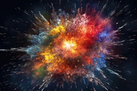 Premium AI Image | a colorful explosion of fireworks