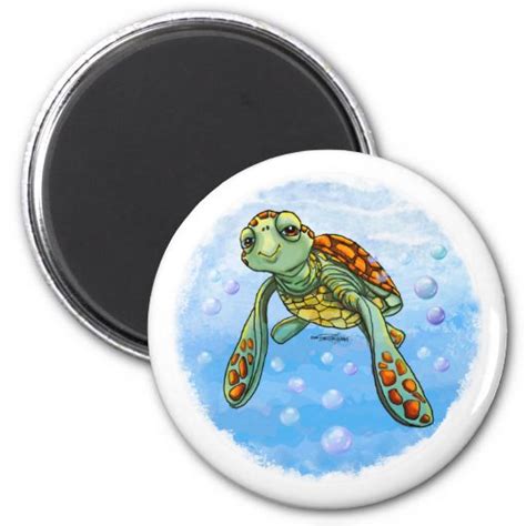 Cute Sea Turtle Magnet Zazzle