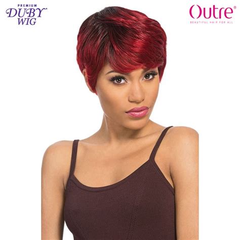 Outre Human Hair Wig Duby Wig Feather Combo