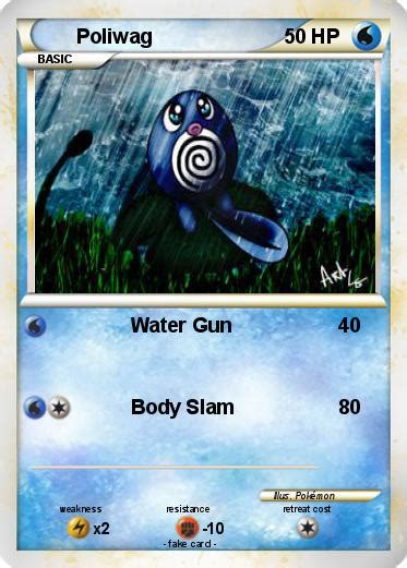 Pok Mon Poliwag Water Gun My Pokemon Card