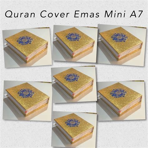 Jual Alquran Cover Emas Saku Al Quran Emas Mini Ukuran X Cm