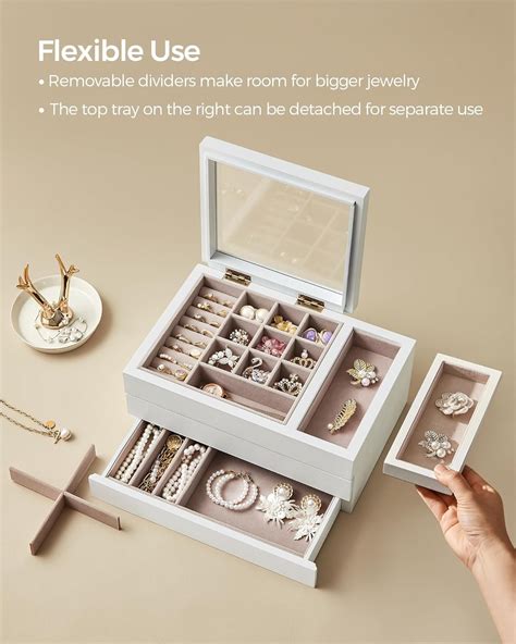 SONGMICS Wooden Jewelry Box Review Woodboxes Org