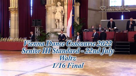 Vienna Dance Concourse Senior Iii Standard Waltz Wdsf