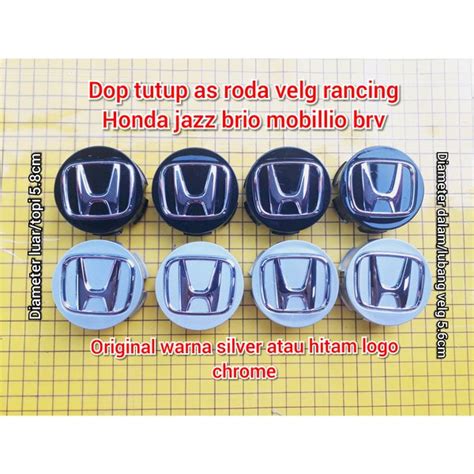 Jual Dop Tutup Baut As Roda Velg Racing Honda Jazz Mobillio Brio Brv