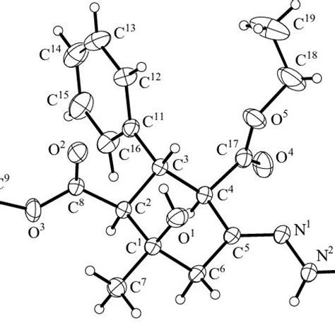 Structure of the molecule of diethyl... | Download Scientific Diagram