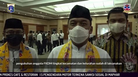 Pengukuhan Anggota Fkdm Tingkat Kecamatan Dan Kelurahan Kota Adm