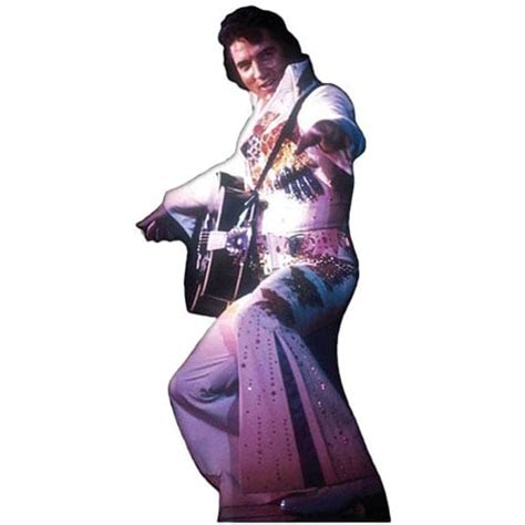 Elvis Presley White Jumpsuit Lifesize Cardboard Cutout 155cm Partyrama