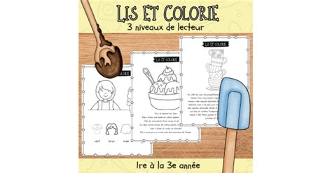 Lis Et Colorie 3 Niveaux De Lecteur Alimentation