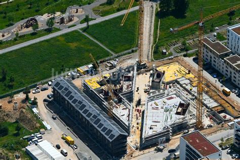 Mannheim Von Oben Neubau Hochhaus Geb Ude Im Wohngebiet Wohnhochhaus