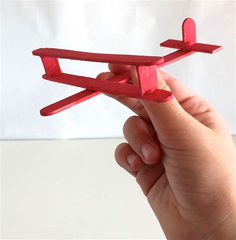 Popsicle Stick Airplane Craft