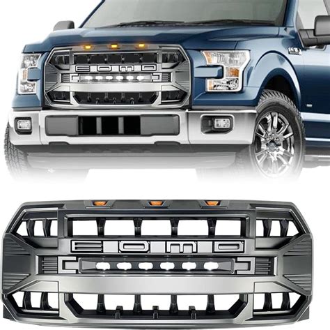 Buy Eomd Front Grill For F150 2015 2016 2017 Woff Road Lights