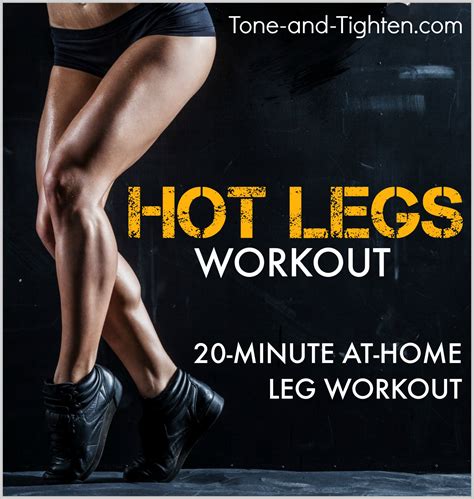 20 Minute At Home Leg Workout Tone And Tighten