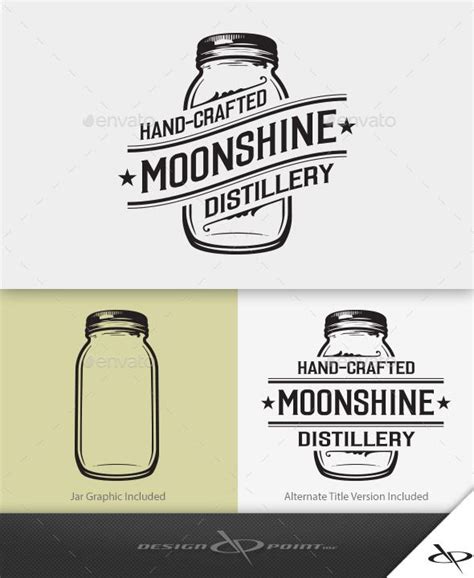 Moonshine Distillery Logo Crests Logo Templates Moonshine