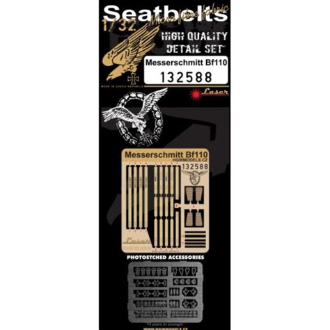 Hgw Seatbelts For Messerschmitt Bf Dragon And Revell