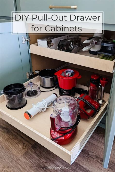 Easy Pull-Out Drawers for Kitchen Cabinets