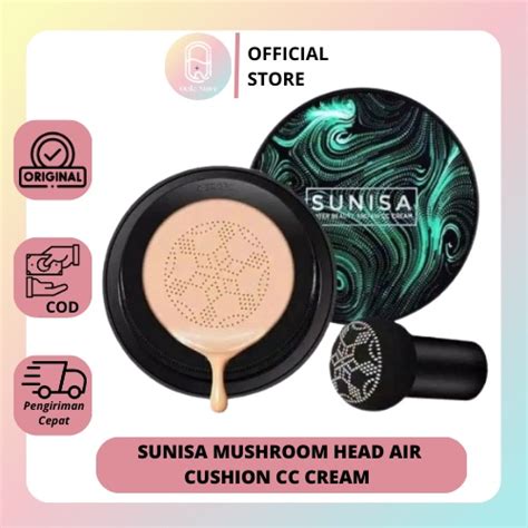 Jual Qeila Sunisa Mushroom Head Air Cushion Bb Cc Cream Moisturizing