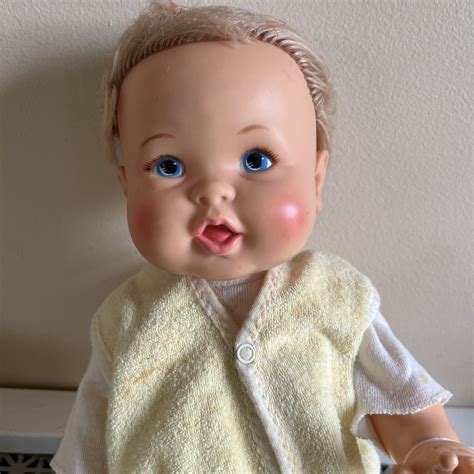 VTG 1973 Ideal Doll RUB A DUB BABY DOLL Blonde Blue Eye 16 RAD 16 H