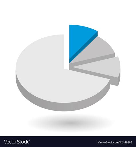 Pie chart design element Royalty Free Vector Image