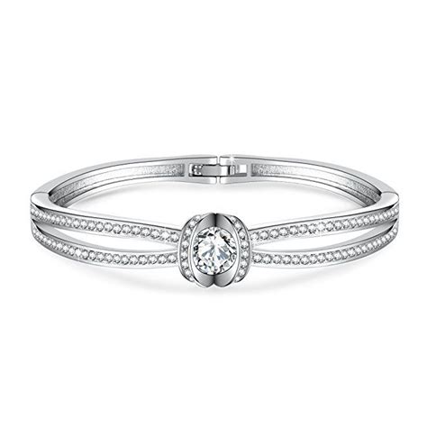 George Smith Crystal Bangle Bracelet For Women Encounter Of Love