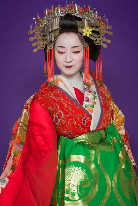 Kikugawa Tayū And Inishie Japanese Photography Kimono Japan Geisha