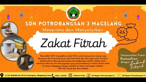 Semarak Ramadan H Zakat Fitrah Sdn Potrobangsan Youtube