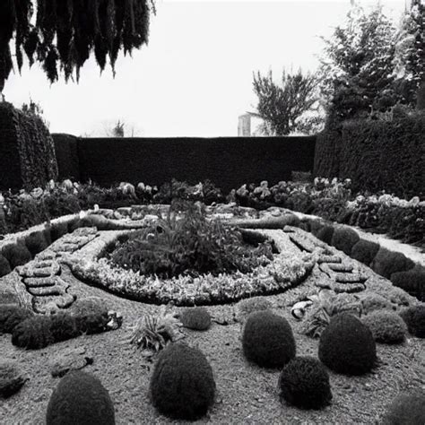 A Garden Themed After David Lynch Photography Black Stable Diffusion