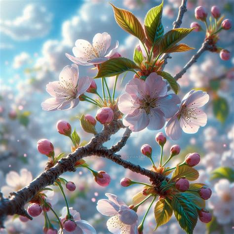 Cherry blossom tree digital illustration by RebelsFantasyWorld on ...