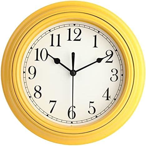 Topkey Horloge Murale Silencieuse Pour Cuisine Cm R Tro Sans