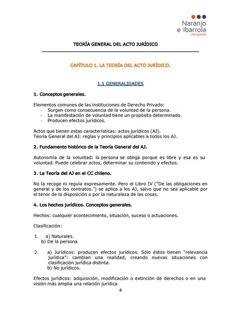 3 ACTO JURÍDICO Acto jurídico Naranjo TEORÍA GENERAL DEL ACTO