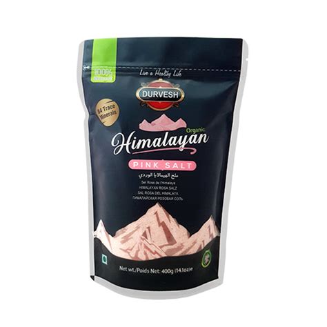 Himalayan Pink Fine Salt Standing Pouch Gm Durvesh Insternational