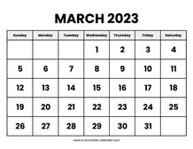 March 2023 Calendars – Printable Calendar 2023