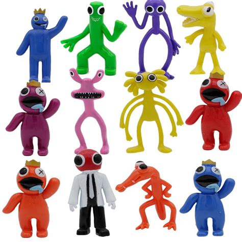 12pc Set of Game Characters, The Lovely Rainbow Friends Game Toy Collection Doll Set, It is The ...