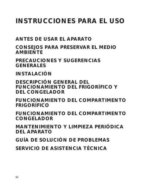 Instrucciones Para El Uso