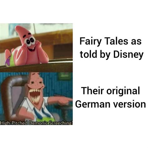 Fairy Tales As Told By Disney Their Original German Version Funny