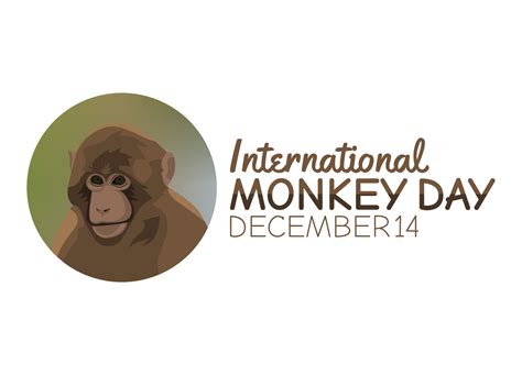 vector graphic of international monkey day good for international monkey day celebration. flat ...