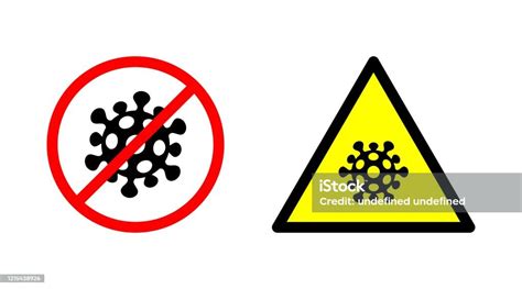 코로나바이러스 경고 표지판 생물학적 위험 Covid19 0명에 대한 스톡 벡터 아트 및 기타 이미지 0명 Covid 19