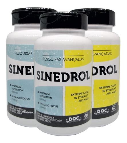 Kit 3 Sinedrol Acelerador De Metabolismo Natural Nota Fiscal