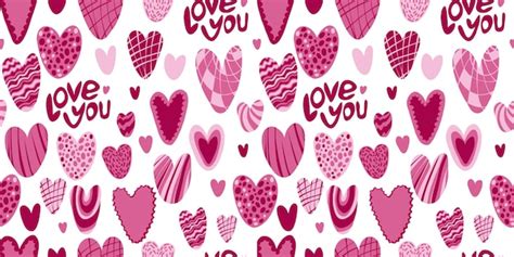 Premium Vector Abstract Seamless Love Pattern Valentines Day Wrapping