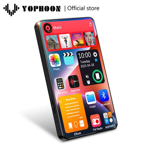 Yophoon 4 Inch X20-new Ui Mp4 Music Player Touch Screen 16gb Bt 5.0 ...