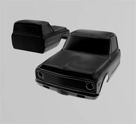 Obj File Chevrolet C10 1967 1972 124 And 125 Scale Cab Only 🚙 ・3d Printable Model To