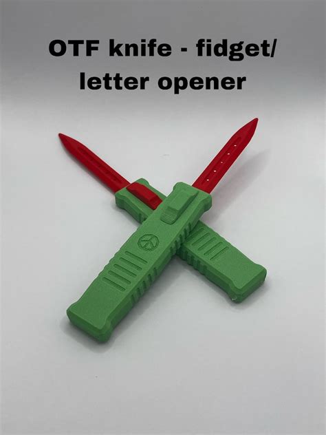 3d Printed Otf Fidget Knife Etsy