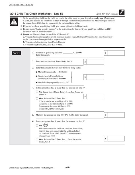 23 Latest Child Tax Credit Worksheets [+Calculators & Froms]