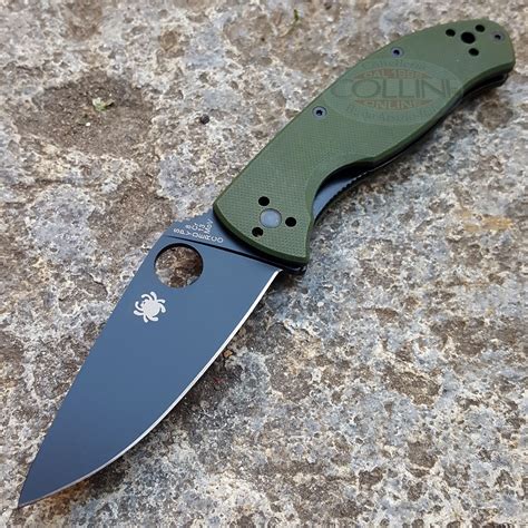 Spyderco Tenacious Green Black C122gpbgr Knife