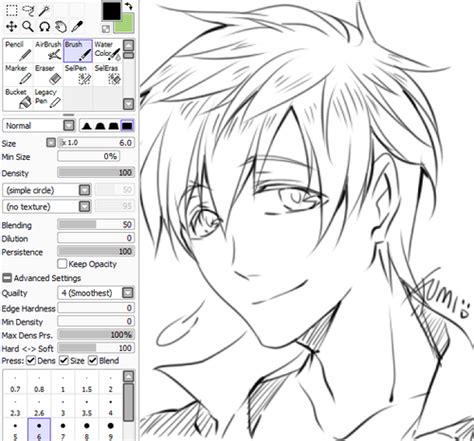 Paint Tool Sai Lineart Brush Jessap