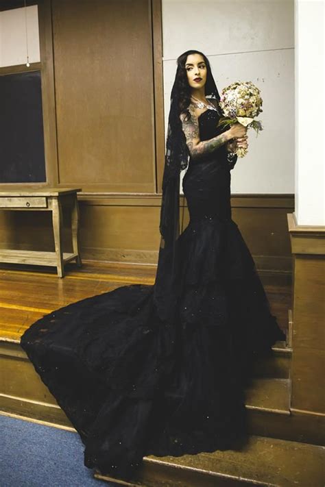 Buy Custom Black Gothic Wedding Dress Made To Order From Wedding Dress Fantasy